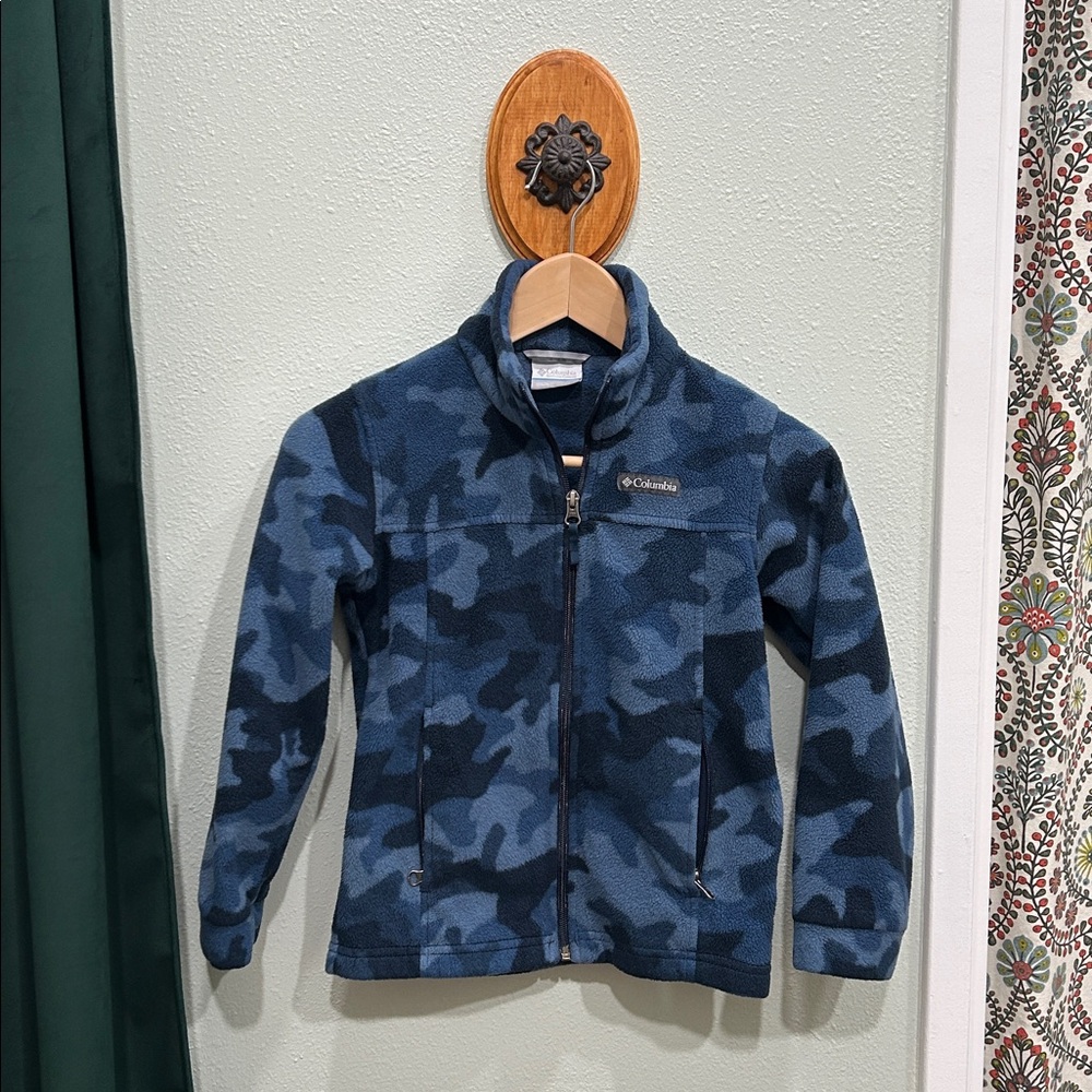 Columbia Kids' Navy Camo Fleece Jacket